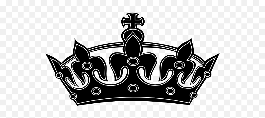Queen Clipart Black And White - Vector King Crown Png Emoji,Black And White Crown Emoji