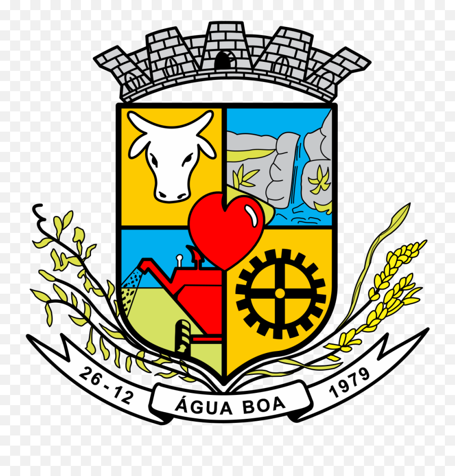 Brasão Água Boa - Prefeitura Agua Boa Emoji,Grill Emoji