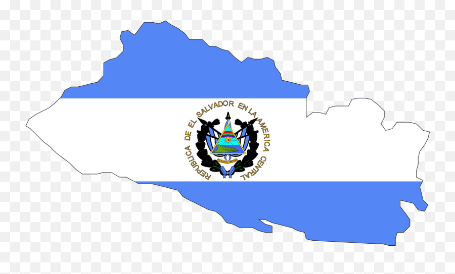 El Salvador Flag Map Country Symbol - El Salvador Flag Clipart Emoji,Peru Flag Emoji