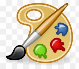 Paintbrush Clipart Board - Palette Png Emoji