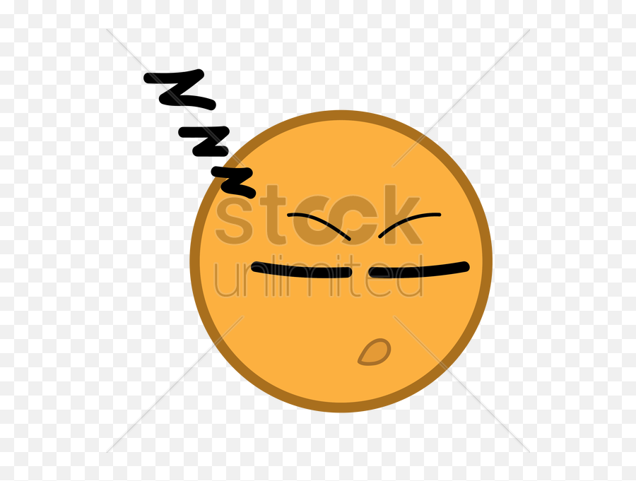 Sleeping Emoticon Vector Image - Smiley Emoji,Sleeping Emoticon