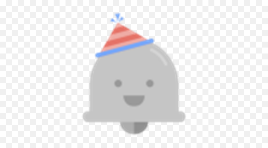Bell Wearing A Party Hat - Clip Art Emoji,Party Hat Emoticon