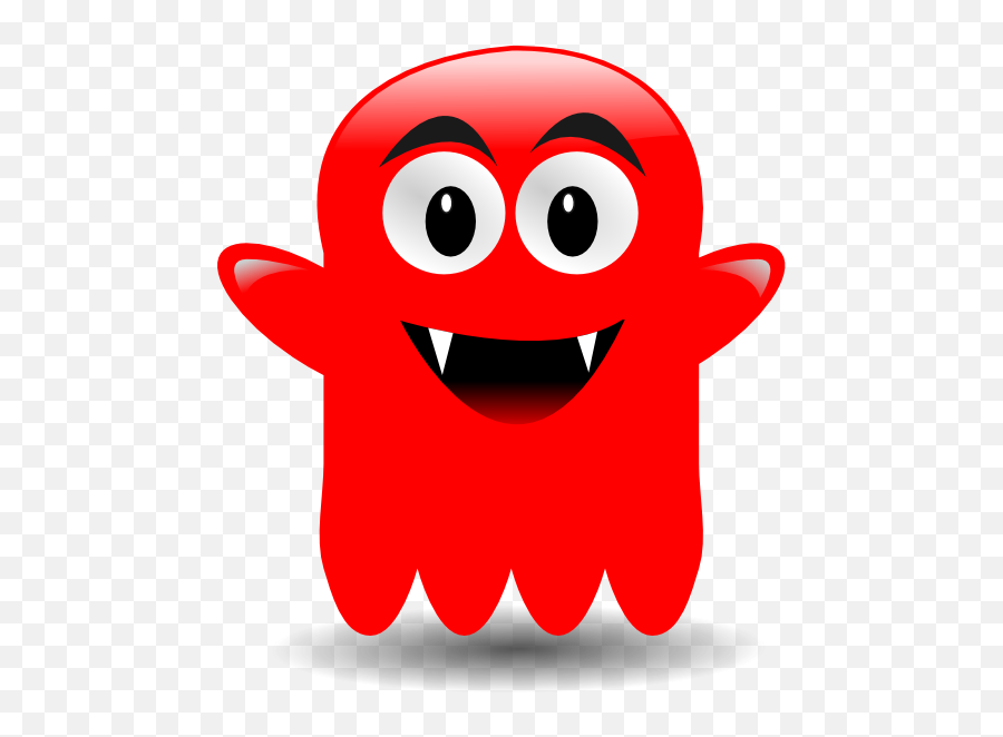 Clipart Mouth Ghost Clipart Mouth Ghost Transparent Free - Red Glossy Ghost Emoji,Ghost Emoticon