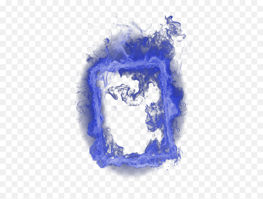 Blue Flame Border Request - Blue Smoke Border Transparent Emoji,Blue Flame Emoji