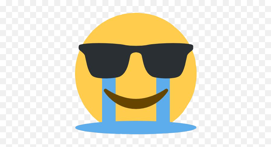 Mood Af Cursedemojis Emoji Meme Edgy I God Damn - Crying Emoji With Sunglasses,God Emojis