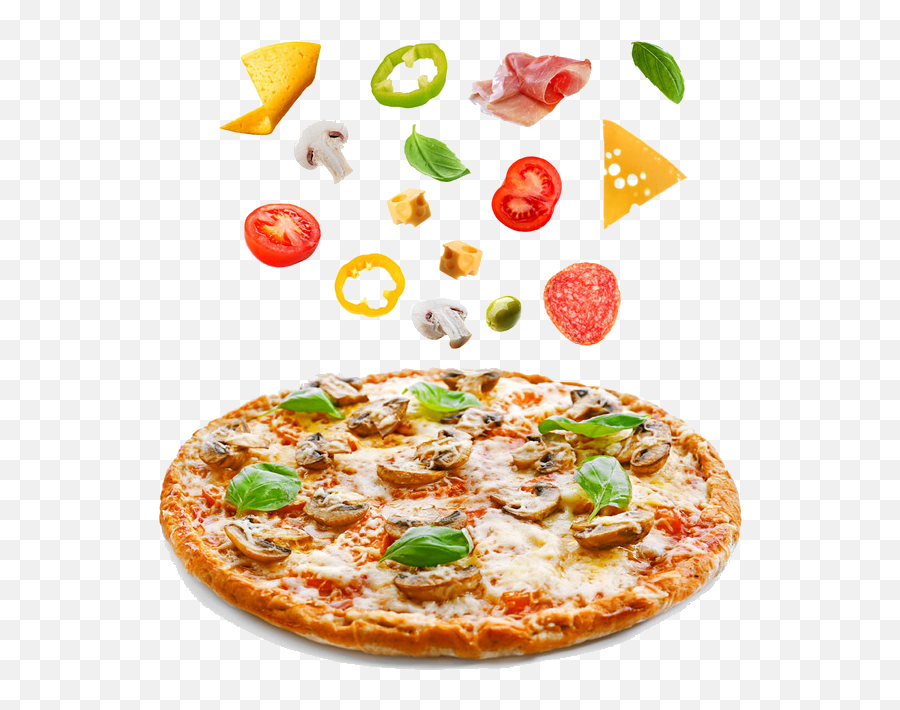 Pizza Free Transparent Image Hq Clipart - Vegetable Pizza Png Emoji,Facebook Pizza Emoticon
