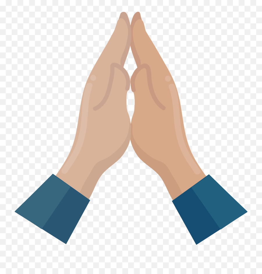 Praying Hands Clipart - For Women Emoji,Namaste Emoji