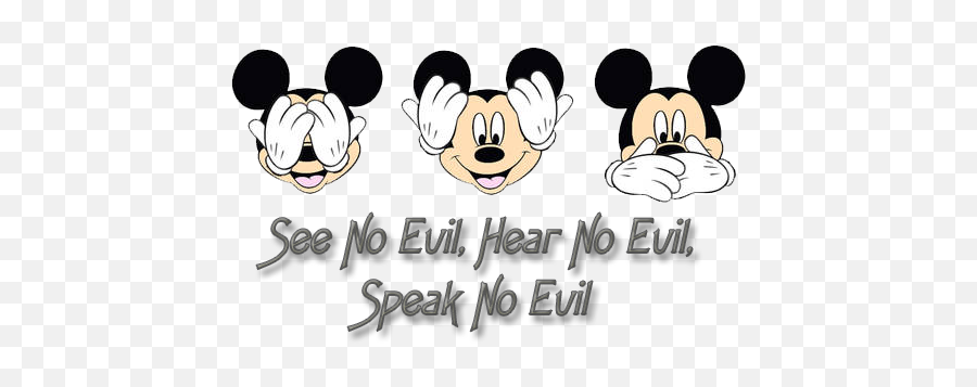 Download Hd See Hear Speak No Faces - Mickey Mouse Emoji,Speak No Evil Emoji