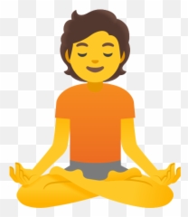 Person In Lotus Position Emoji - Android Yoga