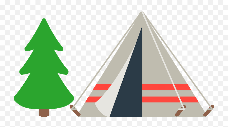 Camping Emoji Clipart - Camping Emoji Transparent Background,Tent Emoji