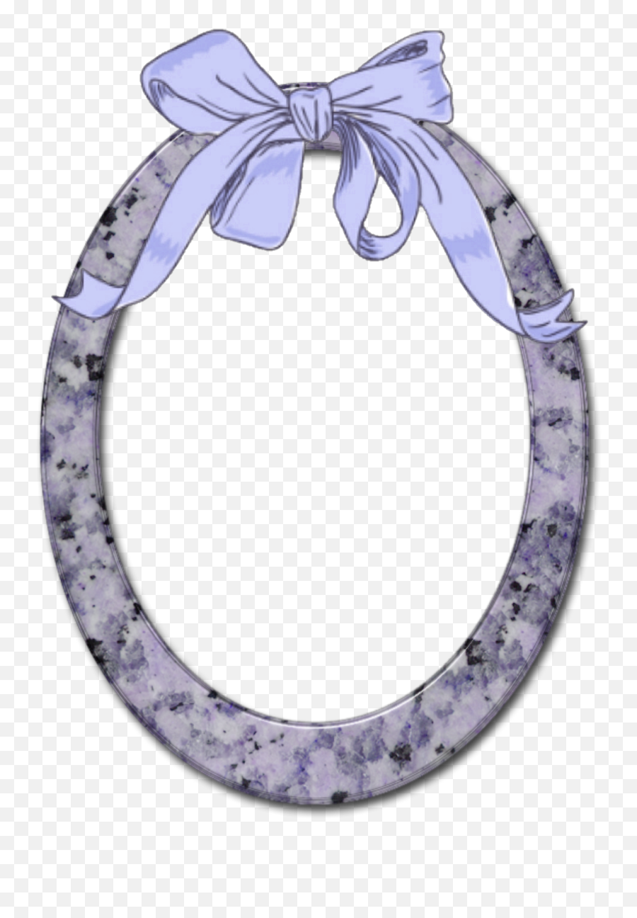 Mq Purple Ribbon Frame Frames Sticker - Horseshoe Emoji,Purple Ribbon Emoji