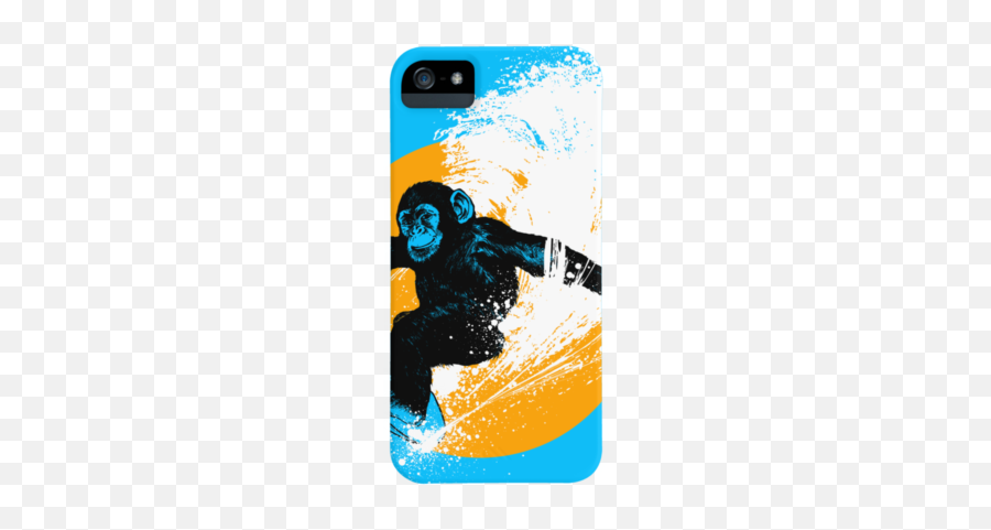 Dbh Collective Blue Monkey Phone Cases - Mobile Phone Case Emoji,Snowboard Emoji