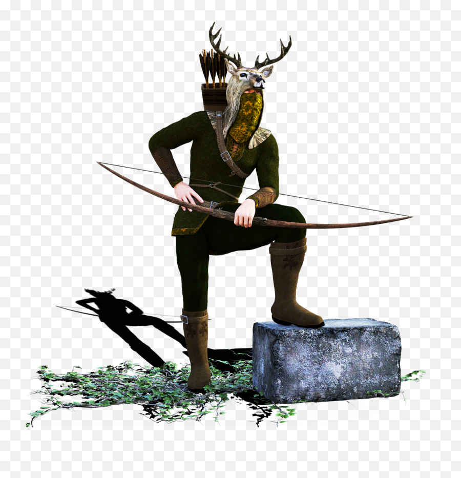 Hunter Arch Bow And Arrow Fantasy - Hunter Arrow Png Emoji,Deer Hunting Emoji