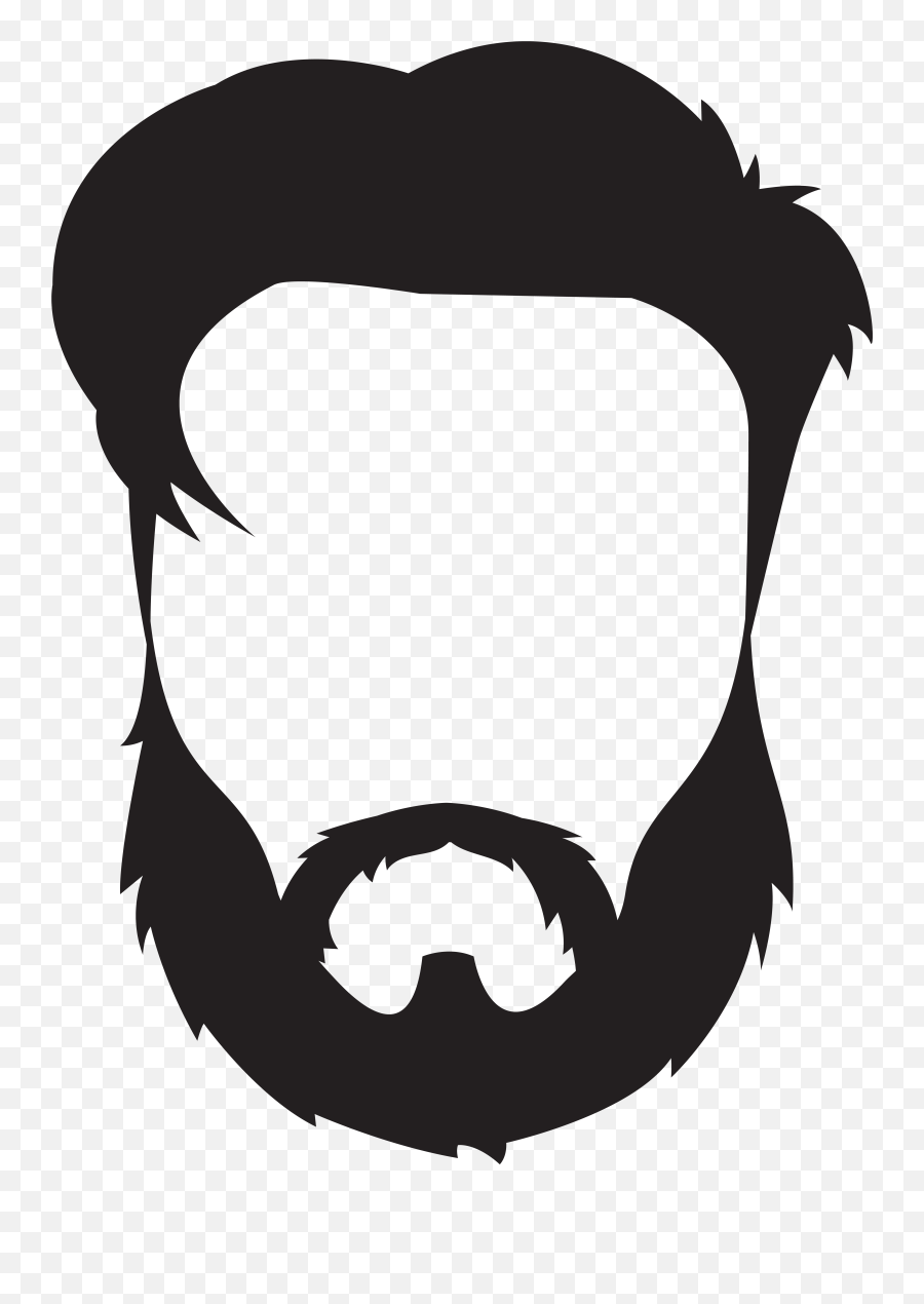 Mustache Clipart - Man With A Beard Clipart Emoji,Beard Emoji Iphone