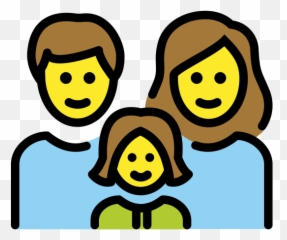 Family With Mother Father And Daughter - Woman Emoji,Mom Emoji