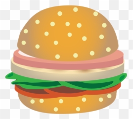 Clipart Eyes Burger Transparent Free - Burgervector Png Emoji