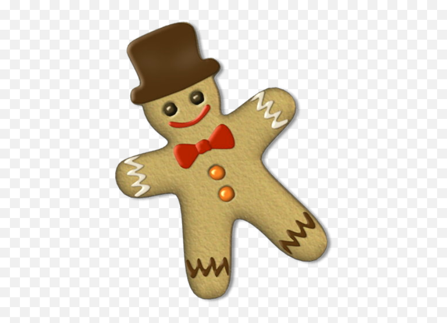 Gingerbread Man - Gingerbread Man With Top Hat Emoji,Gingerbread Man Emoji