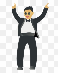 Gangman Gentleman Dance Rapper Man - Clipart Emoji