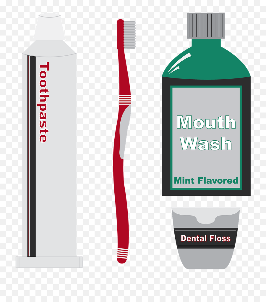 Dentist Dental Toothbrush Mouthwash Toothpaste - Toothbrush Toothpaste Floss Mouthwash Emoji,Lip Biting Emoji
