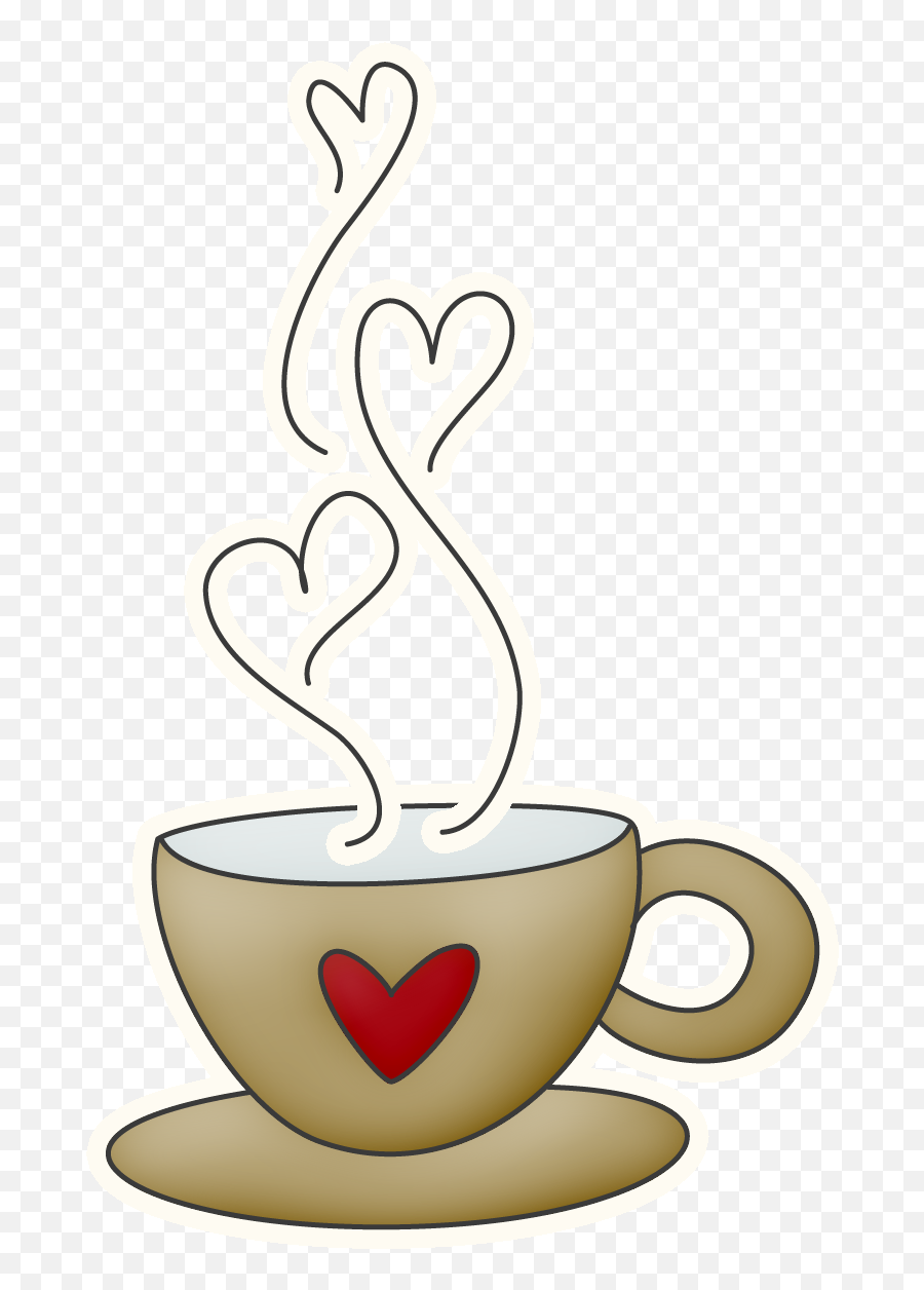 Coffee Cup Heart Transparent Png - Taza De Cafe Animada Emoji,Coffee And Heart Emoji