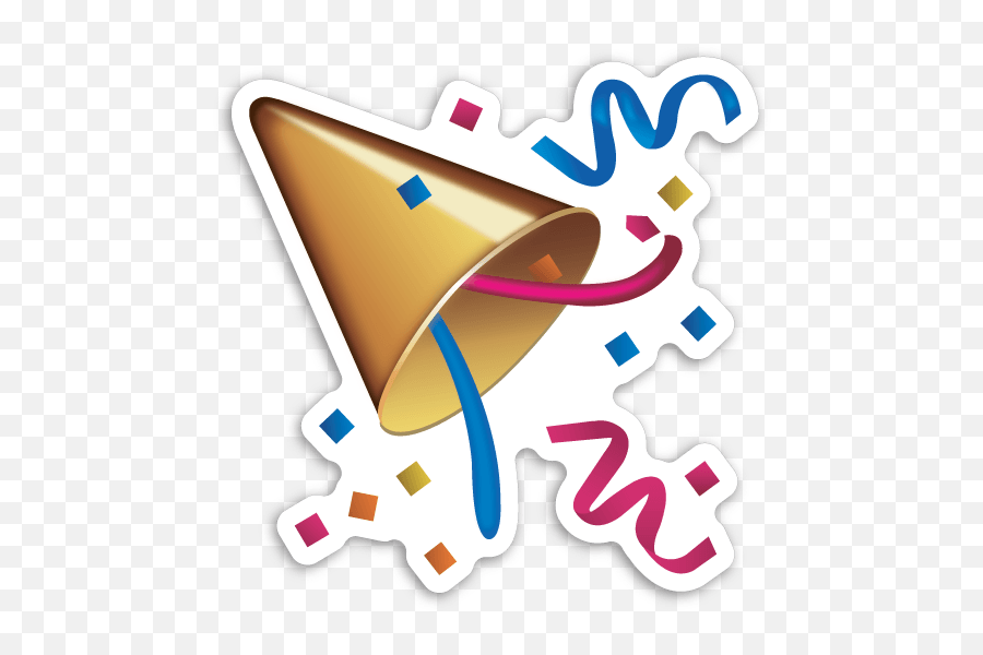 Download Hd Party Popper Emoji - Emoji Png New Year,Party Popper Emoji