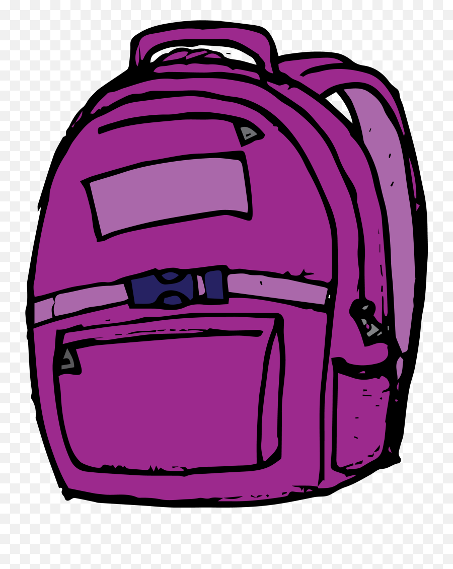 Clipart Homework Backpack Clipart Homework Backpack - Purple Backpack Clipart Emoji,Emoji Bookbag