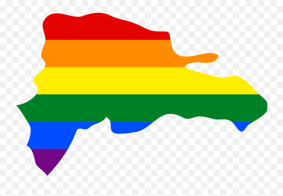 Lgbt Flag Map Of The Dominican Republic - Flag Dominican Republic Lgbt Emoji,Dominican Republic Flag Emoji