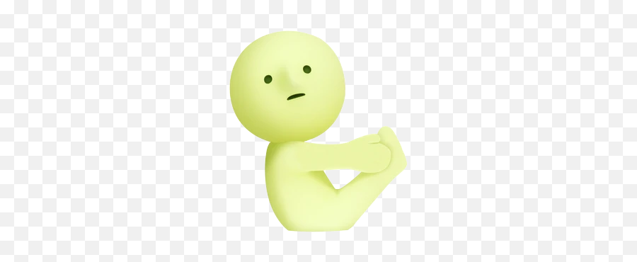 Smiski Yoga - Cartoon Emoji,Yoga Emoticon