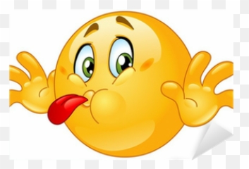 Vinilo Pixerstick Lengua fuera emoticon u2022 - Vivimos para cambiar Raspberry Emoji