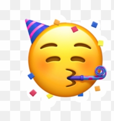 Birthday Emoji Birthdayemoji Celebrate Partyemoji Apple - Party Hat Emoji Transparent,Celebrate Emoji