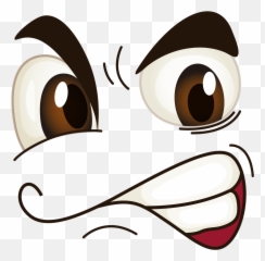 Silly Faces Cute Funny Expressions - Transparent Angry Png Emoji