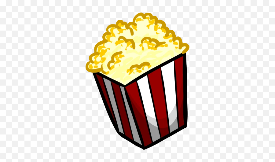 Popcorn Item Club Penguin Wiki Fandom - Popcorn Transparent Clipart Emoji,Baked Potato Emoji
