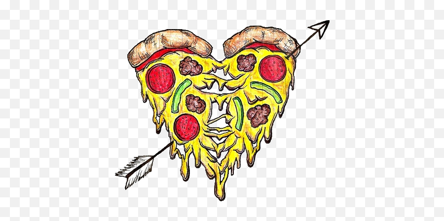 I Love Pizza Tumblr Love Pizza Tumblr Sometimes You Love - Desenho Pizza Emoji,Pineapple Pizza Emoji