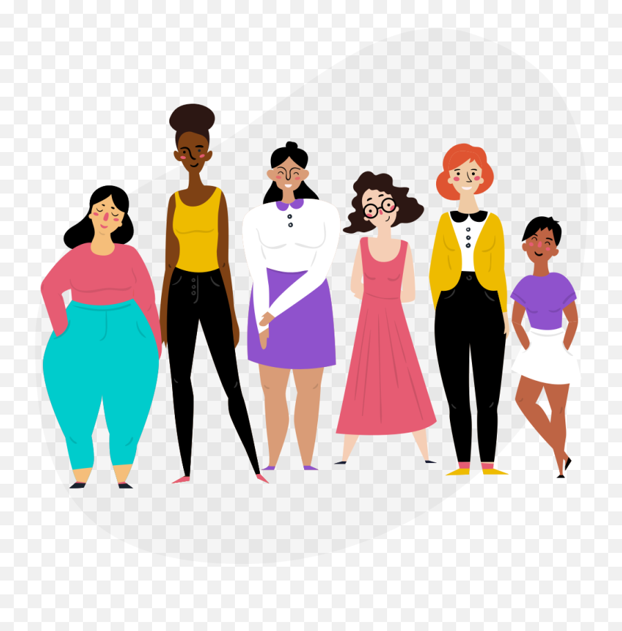 Transparent Woman Back Png - Group Of Women Png Clipart Group Of Women Clipart Emoji,Sassy Lady Emoji