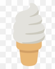 Soft Ice Cream Emoji Clipart - Soft,Ice Emoji