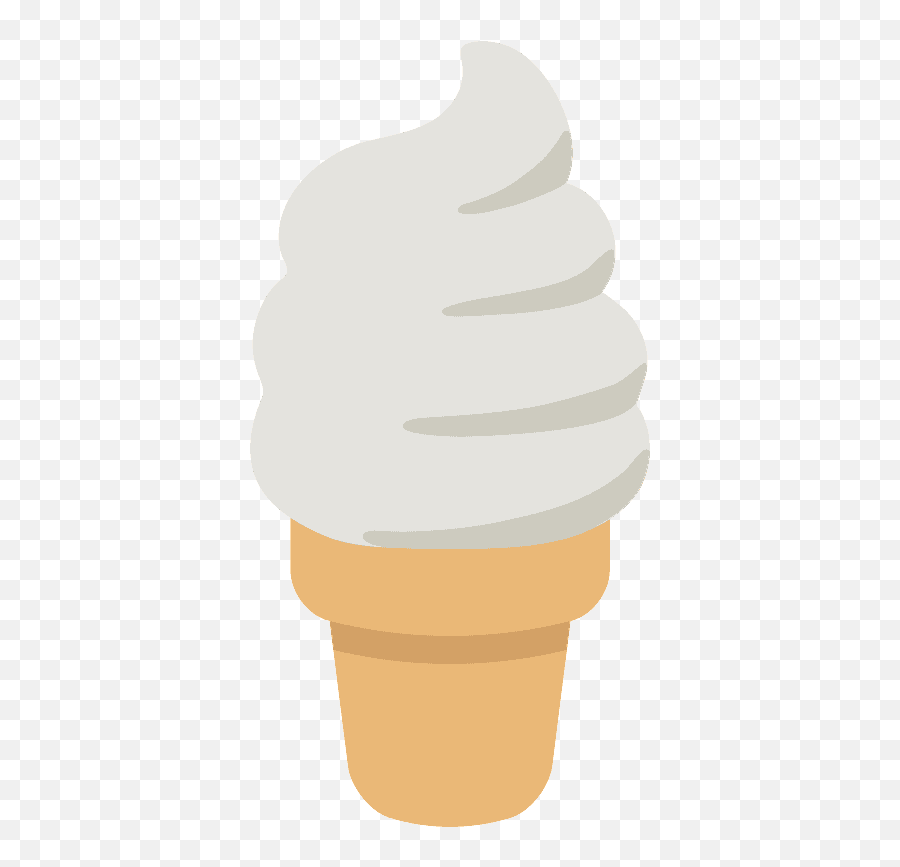 Soft Ice Cream Emoji Clipart - Soft,Ice Emoji