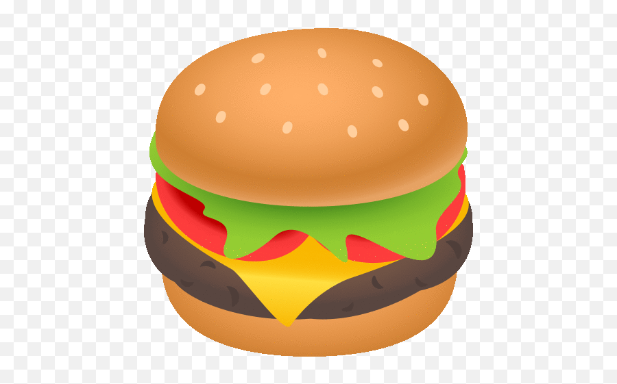 Hamburger Food Gif - Hamburger Bun Emoji,Cheeseburger Emoji