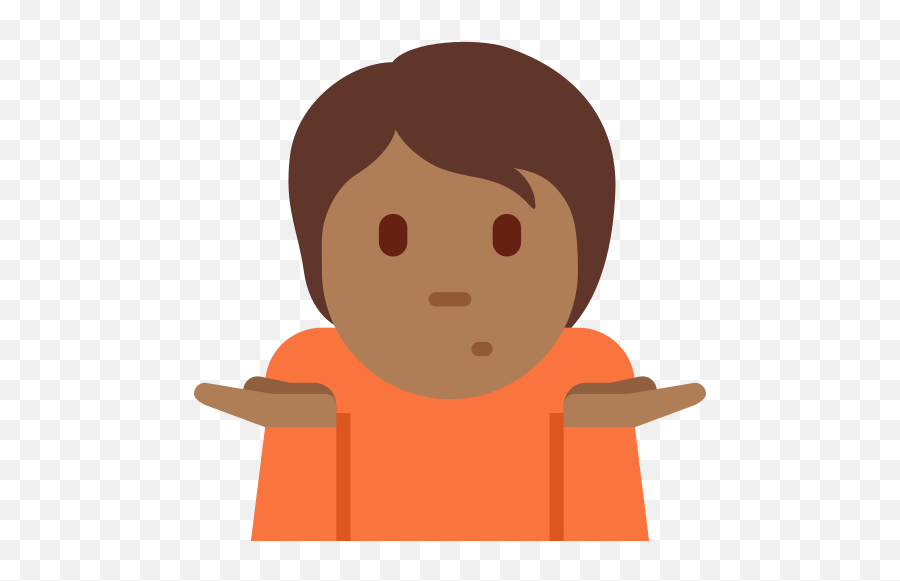 Person Shrugging Medium - Dark Skin Tone Emoji Shrug,Sad Shrug Emoji