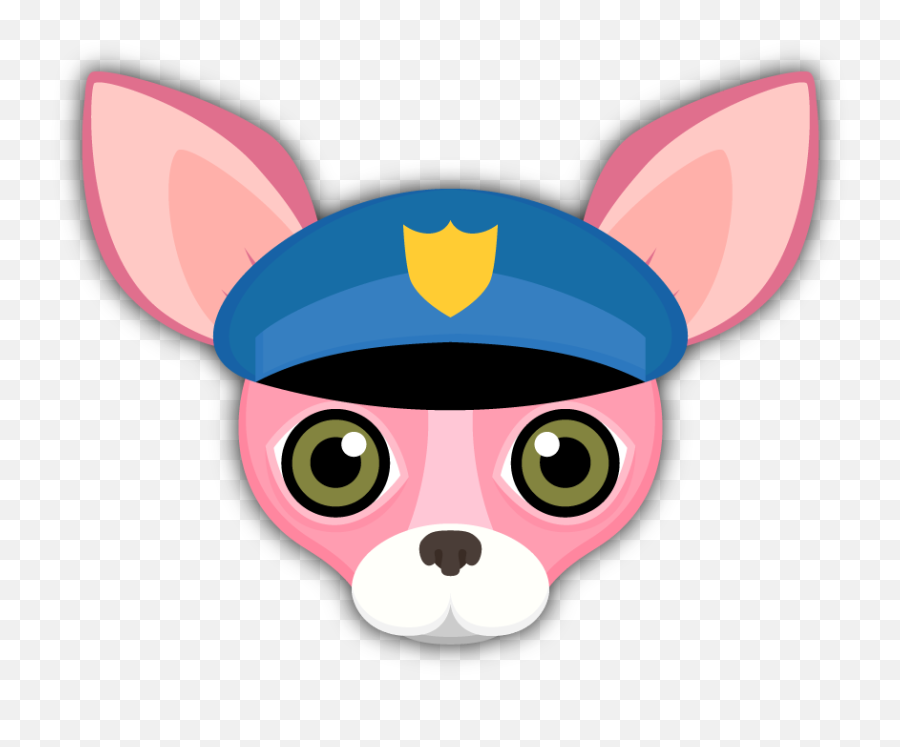 Pink Valentines Chihuahua Emoji - Happy,Cop Emoji