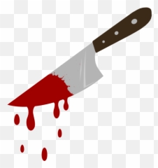 Download Hd Bloody Horror Knife - Knife Emoji With Blood,Knife Emoji Transparent