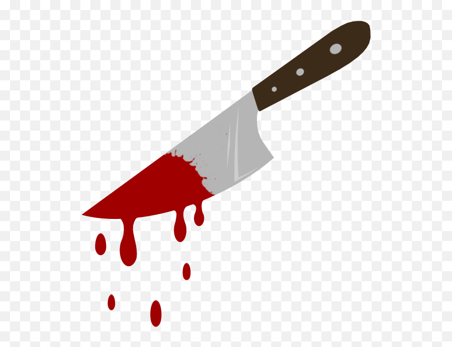 Download Hd Bloody Horror Knife - Knife Emoji With Blood,Knife Emoji Transparent