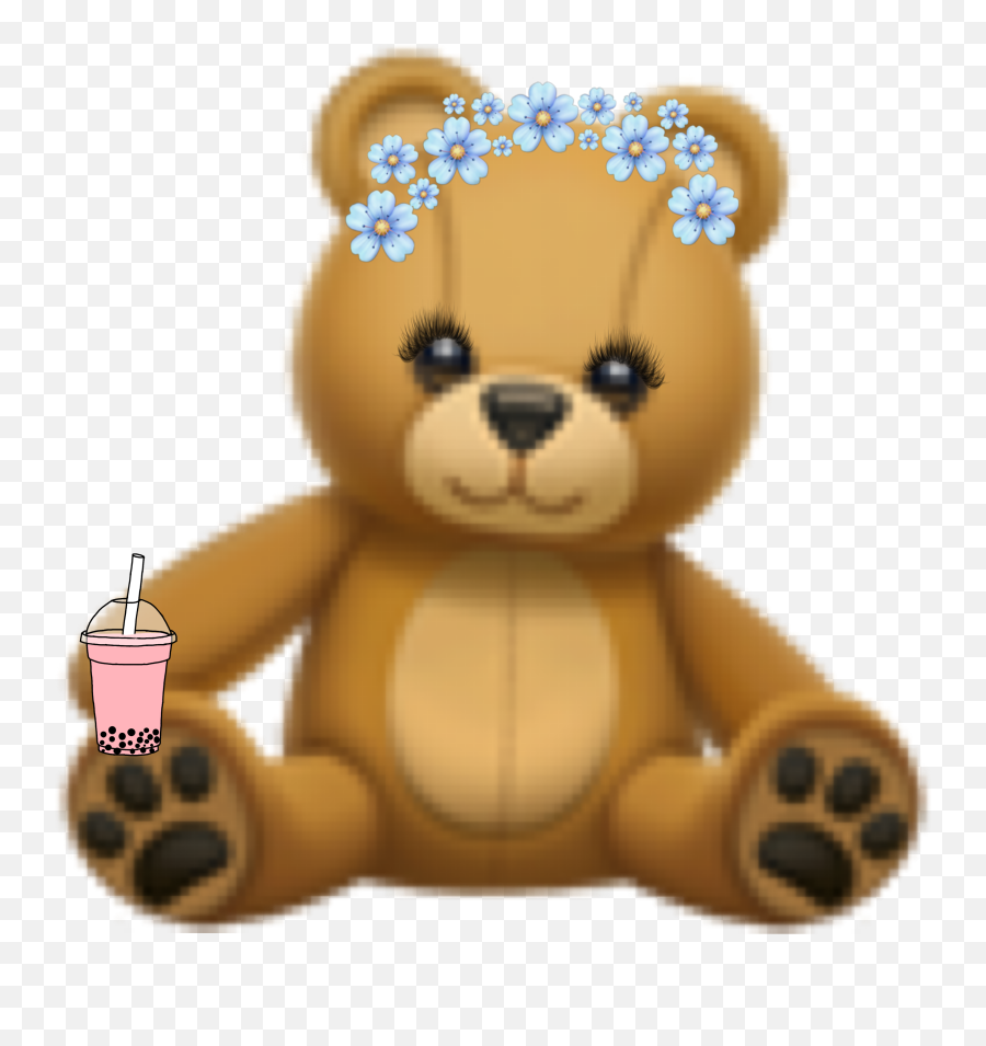 California Teddy Emoji Sticker - Iphone Teddy Bear Emoji,California Emoji