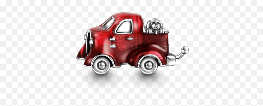 Swarovski Crystal Red Pickup Truck With - Pandora Charm Red Car Emoji,Pickup Truck Emoji