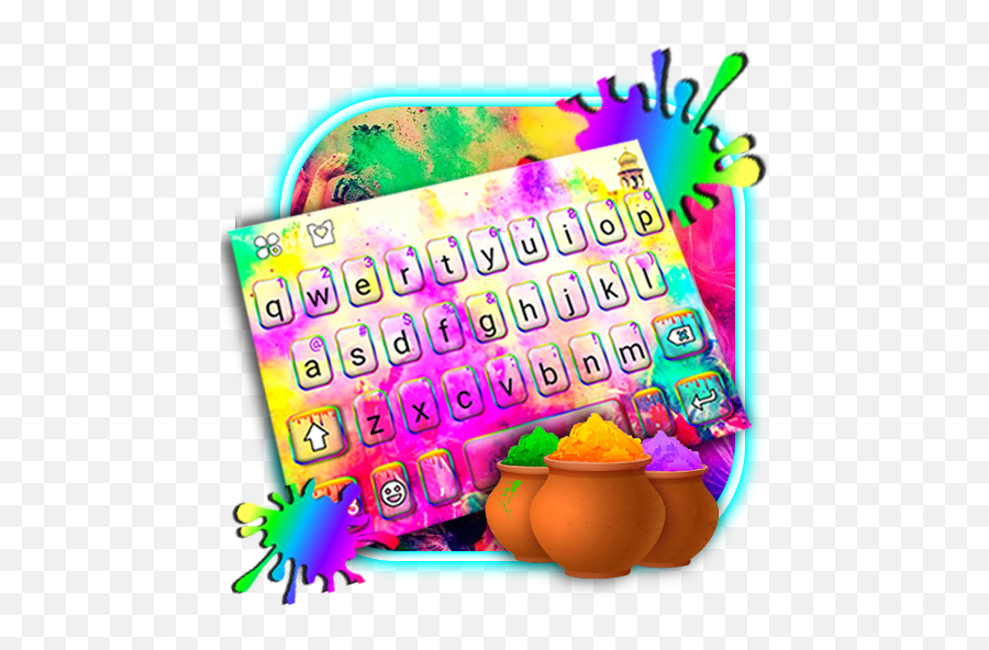 Colorful Holi Dream Keyboard Theme U2013 U201egoogle Playu201c Programos - Language Emoji,Patriots Emoji Copy And Paste