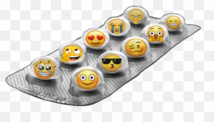 Pills Tabletsy Template Frame - Happy Emoji