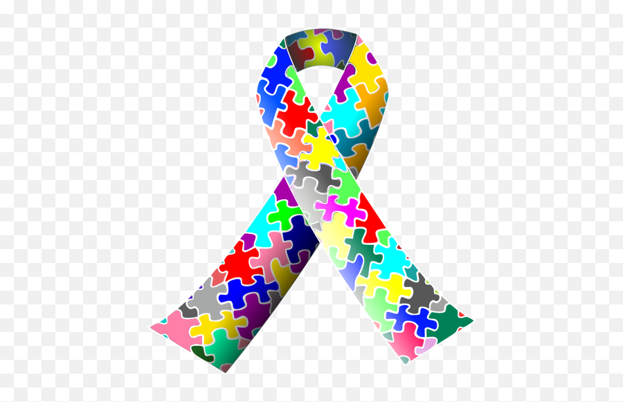 Autism Ribbon - Clip Art Special Education Students Emoji,Breast Cancer Ribbon Emoji