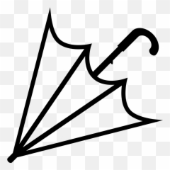 Emojione Bw 1f302 - Clip Art Emoji,Umbrella Emoji