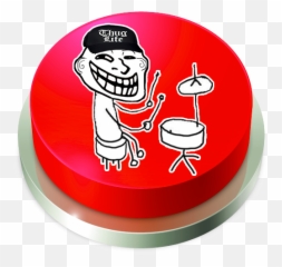 Ba Dum Tss Rimshot Button - Troll Face Emoji,Rimshot Emoji
