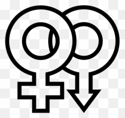 Man Woman Masculine Femenine Gender - White Venus Symbol Png Emoji