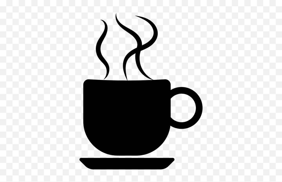Kaffekopp Siluett - Clip Art Coffee Cup Silhouette Emoji,Steam Emoji